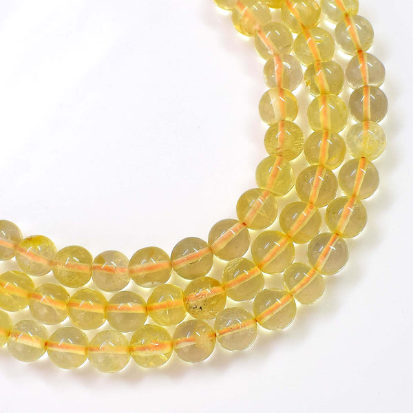Natural Citrine Beads / Round Shape Citrine Beads / Faceted Citrine Gemstone Beads