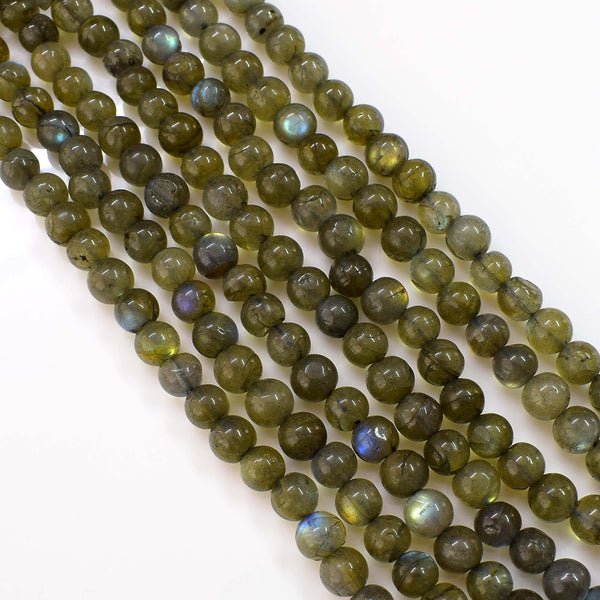 Natural Labradorite Beads / Faceted Labradorite Gemstone Beads / Round Shape Labradorite Beads
