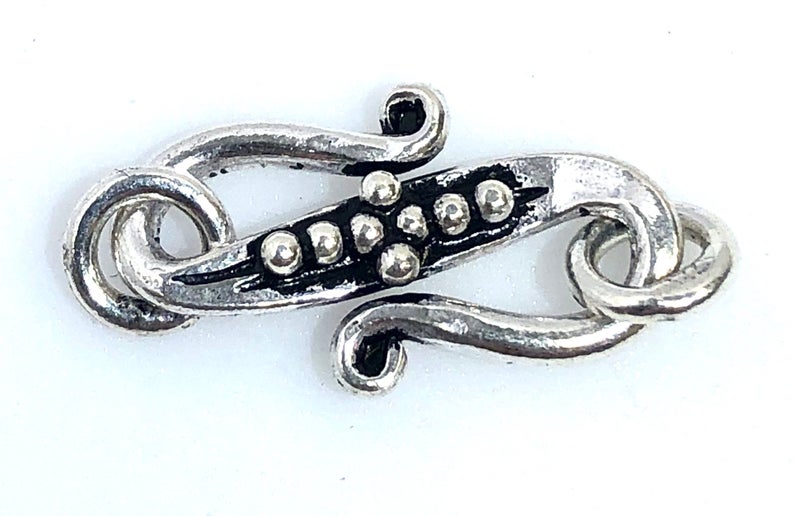 92.5 Sterling Silver Toggle Clasp, 20 mm Solid Sterling Silver Toggle Clasp Connector
