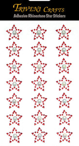 Rhinestone Stickers, Adhesive Star Rhinestone 21 Pcs Stickers