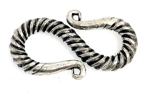 92.5 Sterling Silver Toggle Clasp, Solid Sterling Silver Clasp 20mm