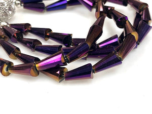 Fire Polish Crystal Beads, Crystal Long Drop Beads 12x6mm