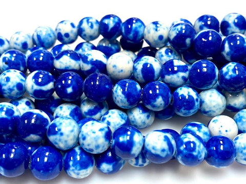 Natural Rain Jasper Beads, Round 8mm Faceted Jasper Beads