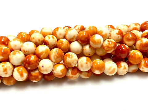 Natural Rain Jasper Beads, Round 8mm Faceted Jasper Beads