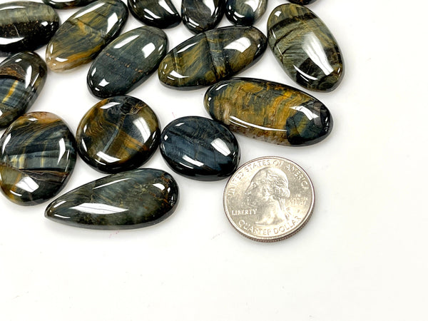 Natural Gemstone Tiger Eye - 500 Carat Lot - Tiger Eye Cab - Loose Gemstone - Wire wrap Gemstone - Semi Precious - Tiger Eye Jewelry