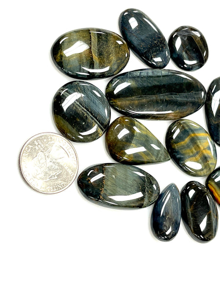 Natural Gemstone Tiger Eye - 500 Carat Lot - Tiger Eye Cab - Loose Gemstone - Wire wrap Gemstone - Semi Precious - Tiger Eye Jewelry