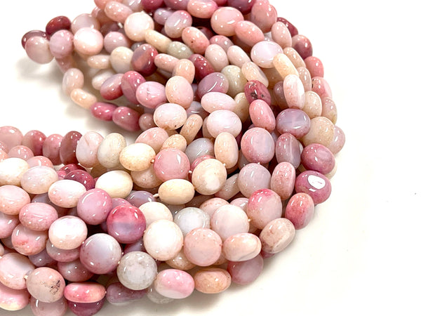 10mm 100% All Natural Smooth Coin Purple Opal Gemstone Beads Genuine Natural Peach Purple Opal Coin Shape Beads For DIY Jewelry Making Beads