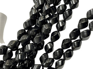 AAA Black Coral Natural Gemstone Twist Shape Beads 18x12mm AAA Quality Full 15.5" Strand Twisted Coral For DIY Jewelry Making beads Supply