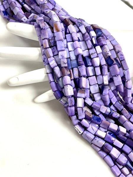 100% All Natural Smooth Purple Opal Gemstone Rectangular Beads Genuine Natural Opal Rectangle Shape Beads For Jewelry Making Beads