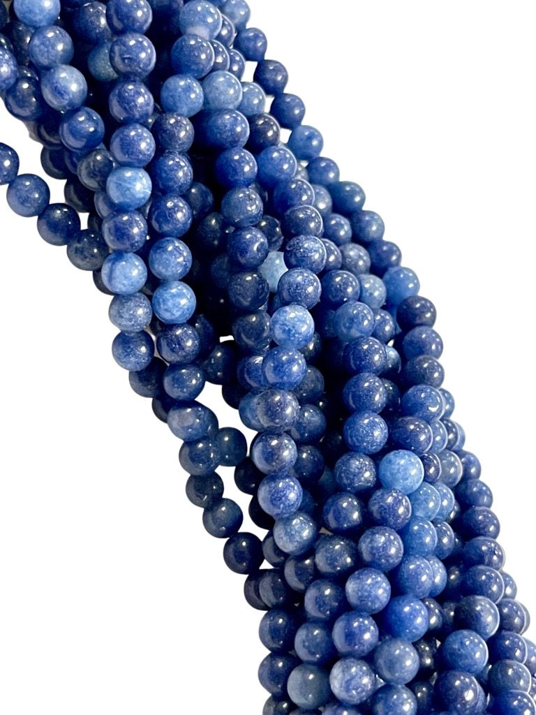 4mm Lapis Gemstone Round Shape Handmade Beads Full Strand 15.5" Long for Healing Energy Yoga Chakra For Jewelry Making