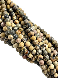 4mm Earth Tone Jasper Natural Gemstone Round Shape Handmade Beads Full Strand 15.5" Long for Healing Energy Yoga Chakra For Jewelry Making