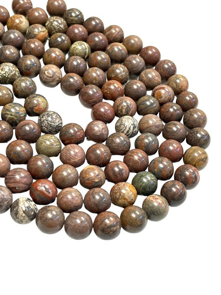 Sedona Earth Jasper Natural Gemstone Round Shape Beads Strand Beads Size 16mm Healing Energy Real Gemstone Beads For DIY Jewelry Making