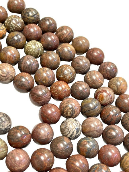 Sedona Earth Jasper Natural Gemstone Round Shape Beads Strand Beads Size 16mm Healing Energy Real Gemstone Beads For DIY Jewelry Making