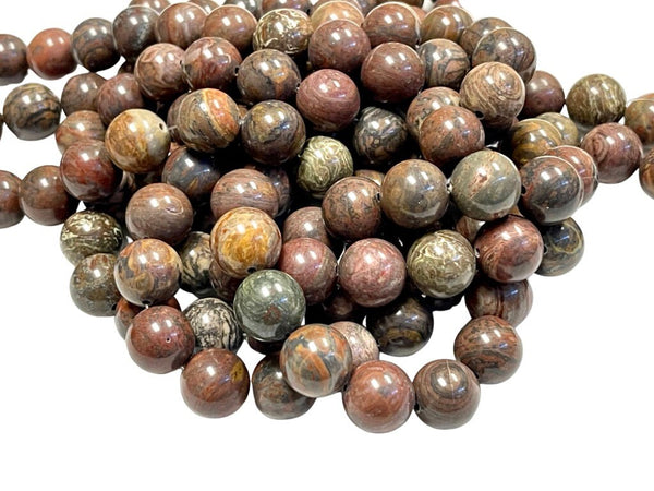 Sedona Earth Jasper Natural Gemstone Round Shape Beads Strand Beads Size 16mm Healing Energy Real Gemstone Beads For DIY Jewelry Making