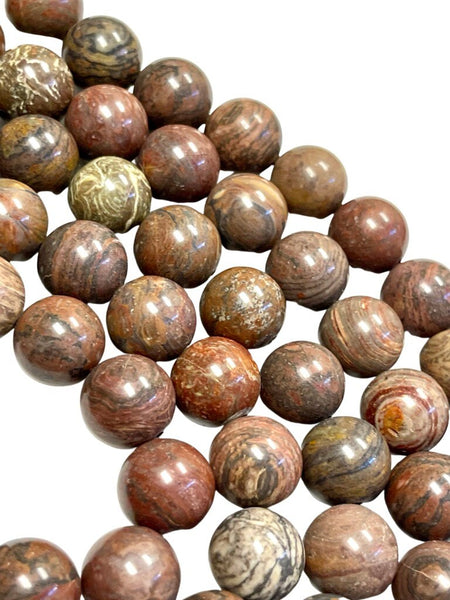 Sedona Earth Jasper Natural Gemstone Round Shape Beads Strand Beads Size 16mm Healing Energy Real Gemstone Beads For DIY Jewelry Making