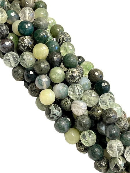 10mm Mixed Gemstone Beads | Faceted Round Gemstone Beads | 10mm Beads  | Beads By The Strand | Loose Beads For DIY Jewelry Making Supplies