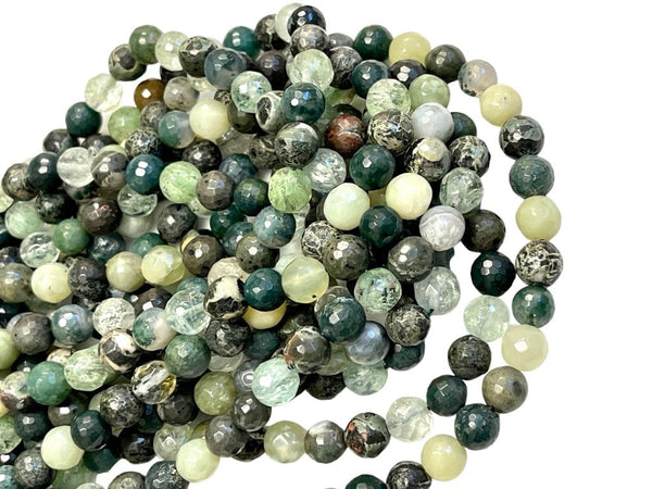 10mm Mixed Gemstone Beads | Faceted Round Gemstone Beads | 10mm Beads  | Beads By The Strand | Loose Beads For DIY Jewelry Making Supplies