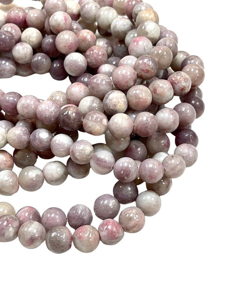 10mm Kunzite Gemstone Beads- Round, 10mm - In Full 15.5 Inch Long Strand - Kunzite Gemstone Smooth Round Beads For Jewelry Making Supplies