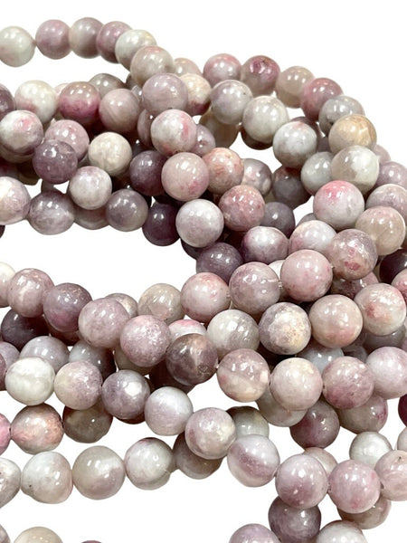 10mm Kunzite Gemstone Beads- Round, 10mm - In Full 15.5 Inch Long Strand - Kunzite Gemstone Smooth Round Beads For Jewelry Making Supplies