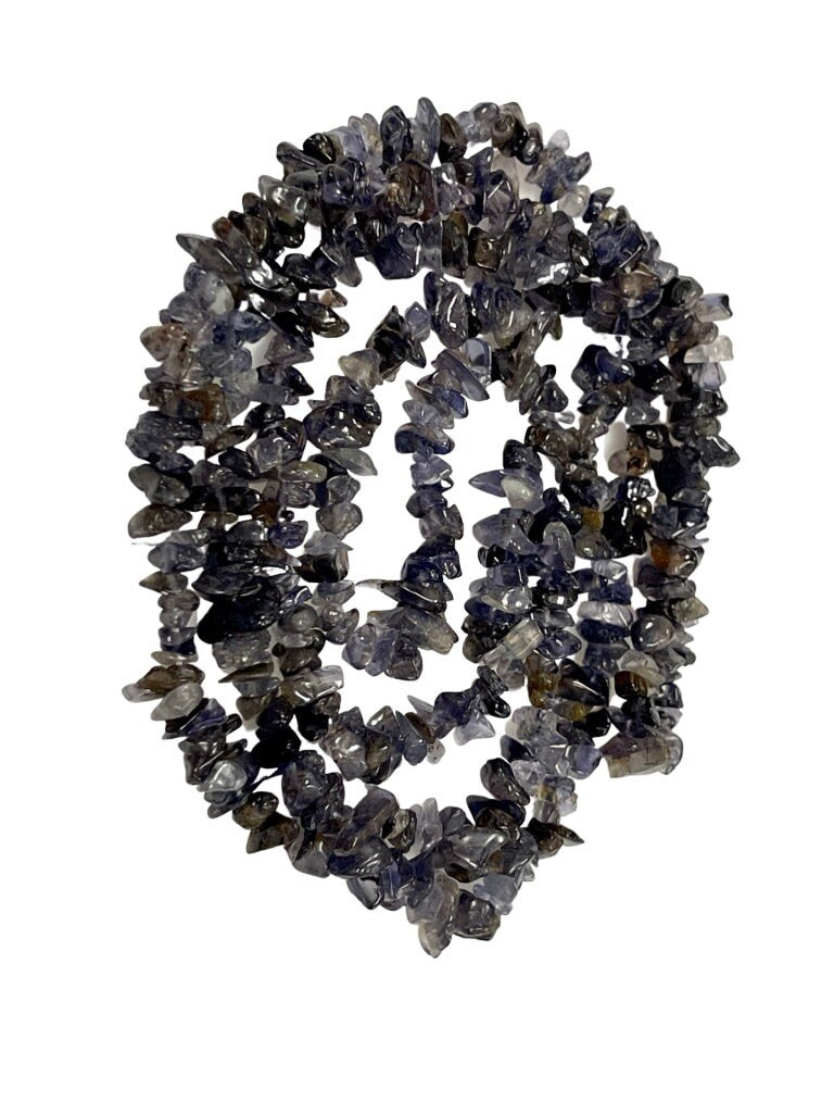 Iolite Natural Gemstone Irregularity Freeform Chip Nugget Beads Healing Energy Loose Beads DIY Jewelry Making for Necklace