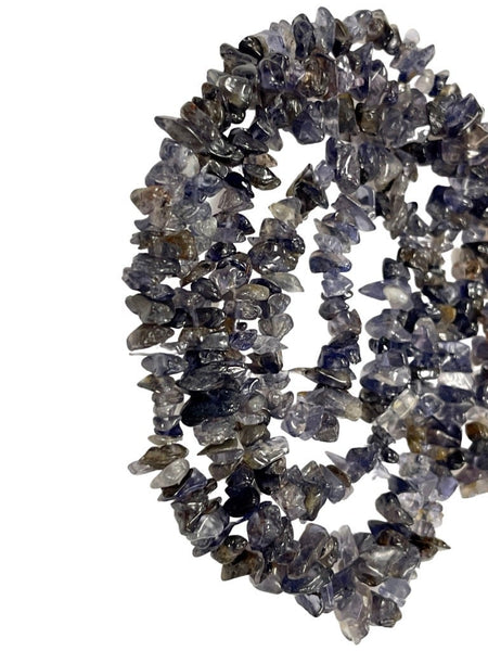 Iolite Natural Gemstone Irregularity Freeform Chip Nugget Beads Healing Energy Loose Beads DIY Jewelry Making for Necklace