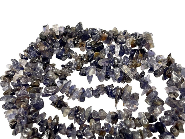 Iolite Natural Gemstone Irregularity Freeform Chip Nugget Beads Healing Energy Loose Beads DIY Jewelry Making for Necklace