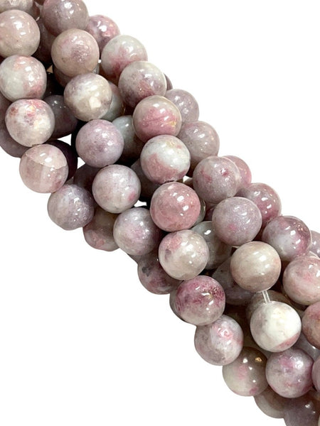 10mm Kunzite Gemstone Beads- Round, 10mm - In Full 15.5 Inch Long Strand - Kunzite Gemstone Smooth Round Beads For Jewelry Making Supplies