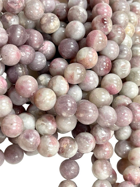 10mm Kunzite Gemstone Beads- Round, 10mm - In Full 15.5 Inch Long Strand - Kunzite Gemstone Smooth Round Beads For Jewelry Making Supplies