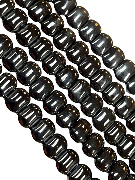 Black Onyx Natural Gemstone Flat Shape 2 Hole Beads Strand Beads Size 14x10mm Full 15.5" Strand Healing Energy Gemstone Beads Jewelry Making