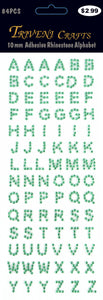 Rhinestone A-Z Letters - Emerald